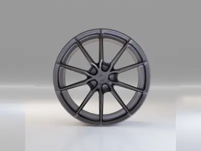 Japan Racing JR37 - Rims Low-poly 3D model