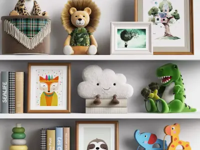 Kids Room Decor 09 3D model