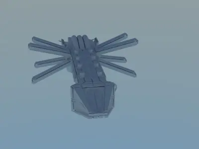 Butterfly Spaceship Free 3D model