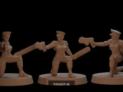 ranger squad 3D Model Pack
