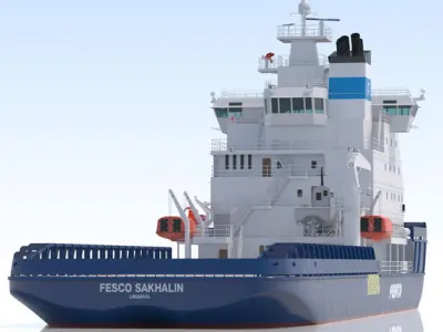 Icebreaker Fesco Sakhalin 3D model