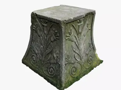 Medieval Stone Low-poly 3D model