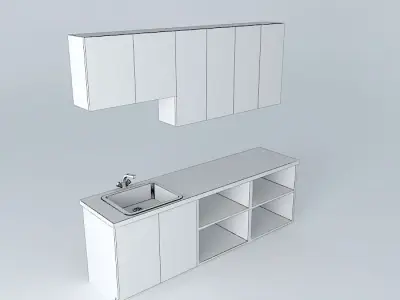 Laundry cabinets for Spanish House Free 3D model