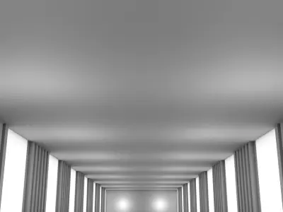 Modern Empty Tunnel 3D model get