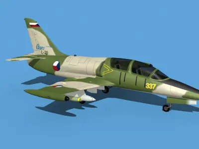 Aero Vodochody L-39C Albatross Cz Rep 05 3D model