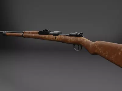 Gewehr M 98 Low-poly 3D model