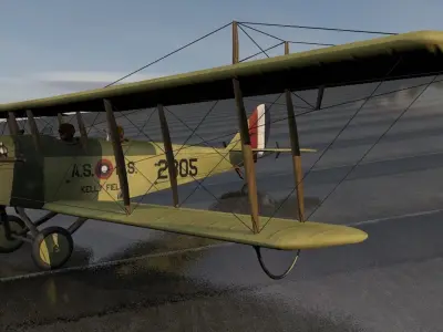 Curtiss JN-4D Jenny 3D model