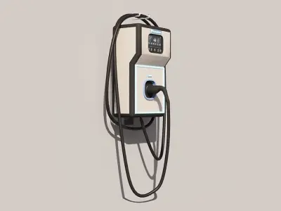 CarjNet LuminaCharge Wall Stand 3D model