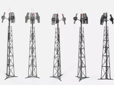 Sci fi antenna 14 3D model