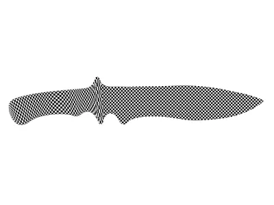 battle knife v2 3D model