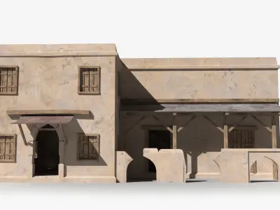 Arab x12 Low-poly 3D model