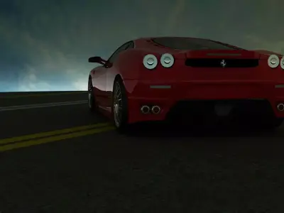 Ferrari F430 Free low-poly 3D model