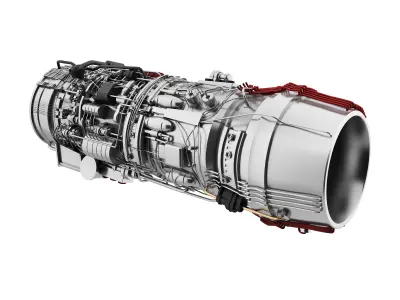 engine Low-poly 3D model