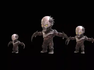 ChibiNecro1Pack2 Low-poly 3D model