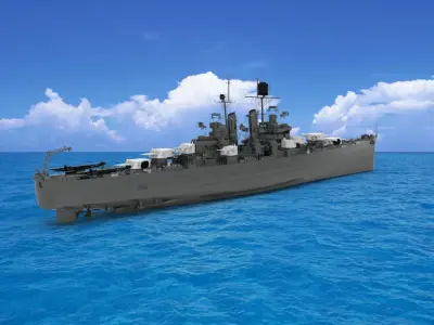 USS Montpelier 3D model