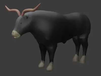 Bull 3D Model Low-poly 3D model