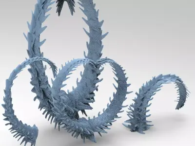 Alien Dragon Tail collection 1  3D model