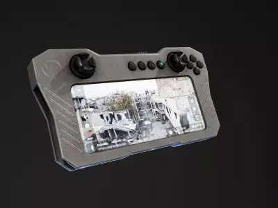 Tomahawk S20 GRIP Controller Low-poly 3D model