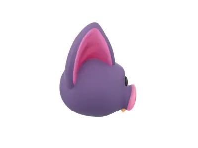 Prop174 Bat Head 3D model