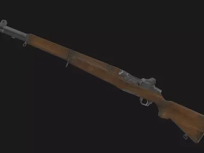 M1 Garand Low-poly 3D model