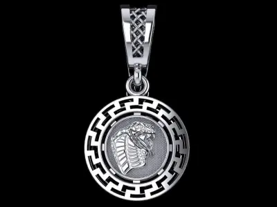 snake pendant Free 3D print model