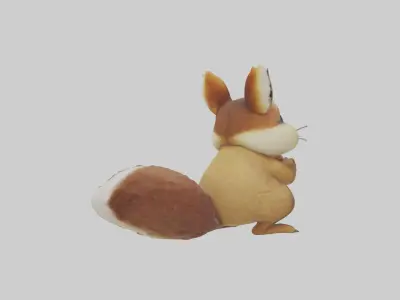 Chipmunk stuffing cheeks model 3D model