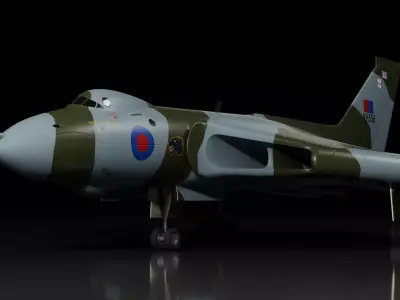 Avro Vulcan B2 bomber 3D model