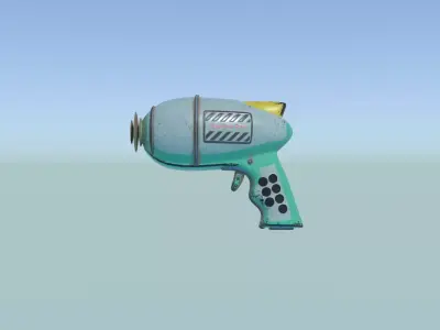 Pew Pew Gun Low-poly 3D model