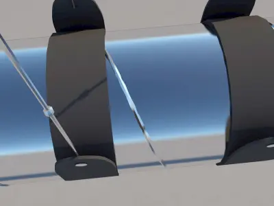 Pipe Ductwork Low-poly 3D model