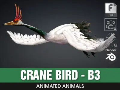 Crane Bird-B3 3D model