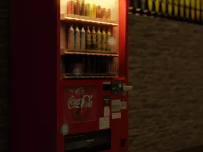 Low Poly Vending Machine Free low-poly 3D model