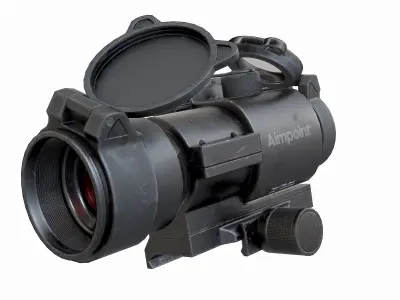 IA2 Assault Rifle with rds - 3xMag - foregrip - and rifle sling Low-poly 3D model