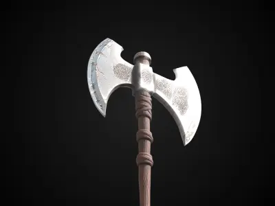 Stylized Dwarf Sword - Boulderbite - Game Ready 3D model