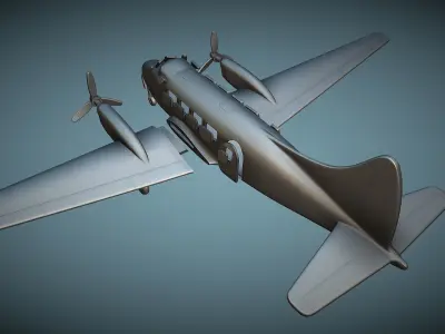 de Havilland DH-104 Dove - 3D Printable Model 3D print model