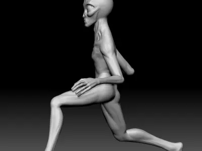 Alien Statue - 0180 3D print model