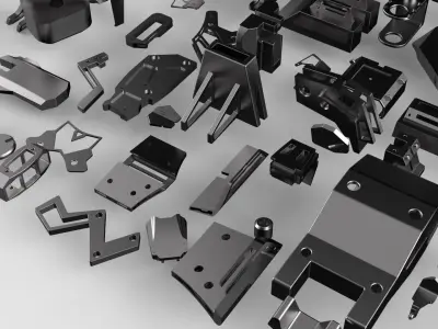 Kitbash VOL4 Mechanical mini pack  3D model