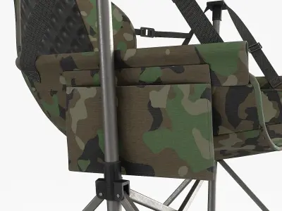 Hammock Camping Chair Low-poly 3D model