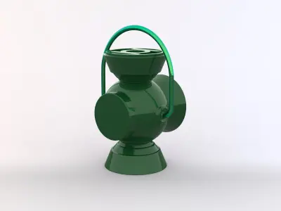 Green Lantern Battery Ring Holder 3D print model