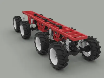 Chassis 8x8 3D model