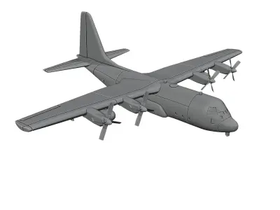 Lockheed AC-130 Spectre 3D print model