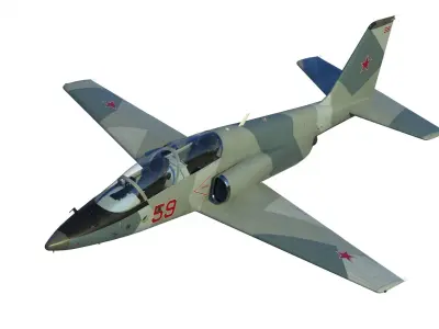 MiG UTS advanced trainer aircraft 3D model
