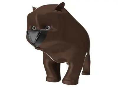 Bear Toy Free low-poly 3D model