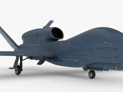 8K Unmanned Aerial Vehicle Drones UDIM textures 3D model