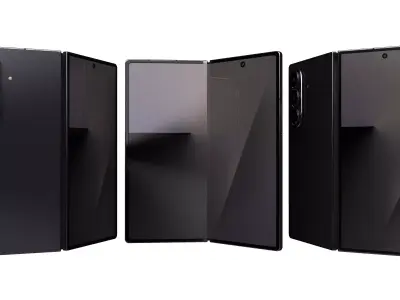 Samsung Galaxy Z Fold7 Jet Black 3D model