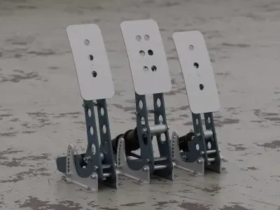 Sim Racing Pedals Dutch Engineering 3D model