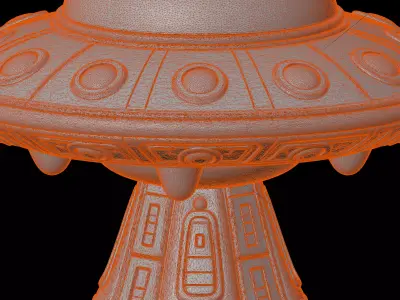 Alien Saucer Toy UFO 3D Print Model 3D print model