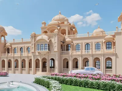 indian architecture 3D model