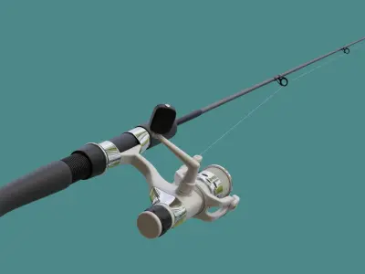 Fishing rod 3D model