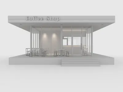 Coffee Shop 1 3D model