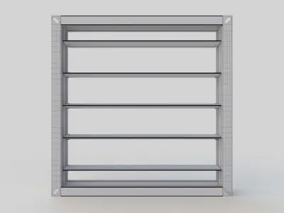 Damper HVAC Low-poly 3D model